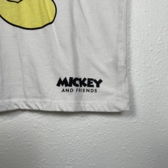 DISNEY Mickey and Friends Adult XS White Cotton T-shirt - Picture 3 of 7